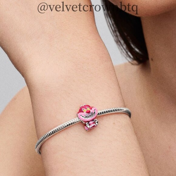 Pandora Disney Alice in Wonderland Cheshire Cat Charm - Picture 4 of 5
